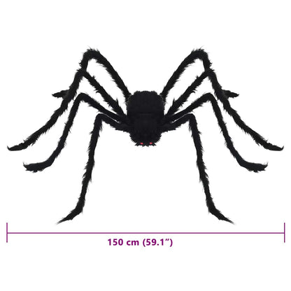 vidaXL Halloween Spider Decoration 3 pcs Black 150 cm