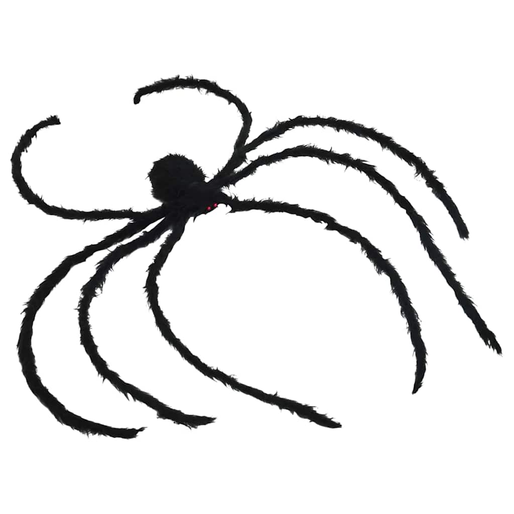 vidaXL Halloween Spider Decoration with Webs 2 pcs Black and white - 200 cm