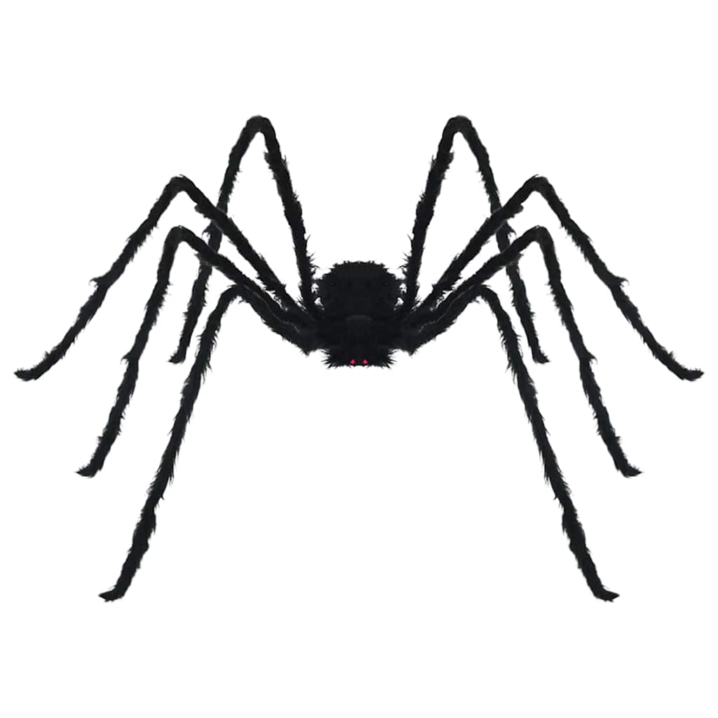 vidaXL Halloween Spider Decoration with Webs 2 pcs Black and white - 200 cm