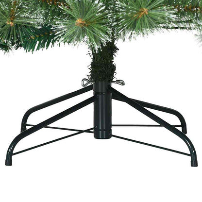 vidaXL Artificial Hinged Christmas Tree Snow Flocked Green 180 cm