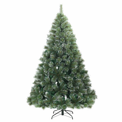 vidaXL Artificial Hinged Christmas Tree Snow Flocked Green 180 cm