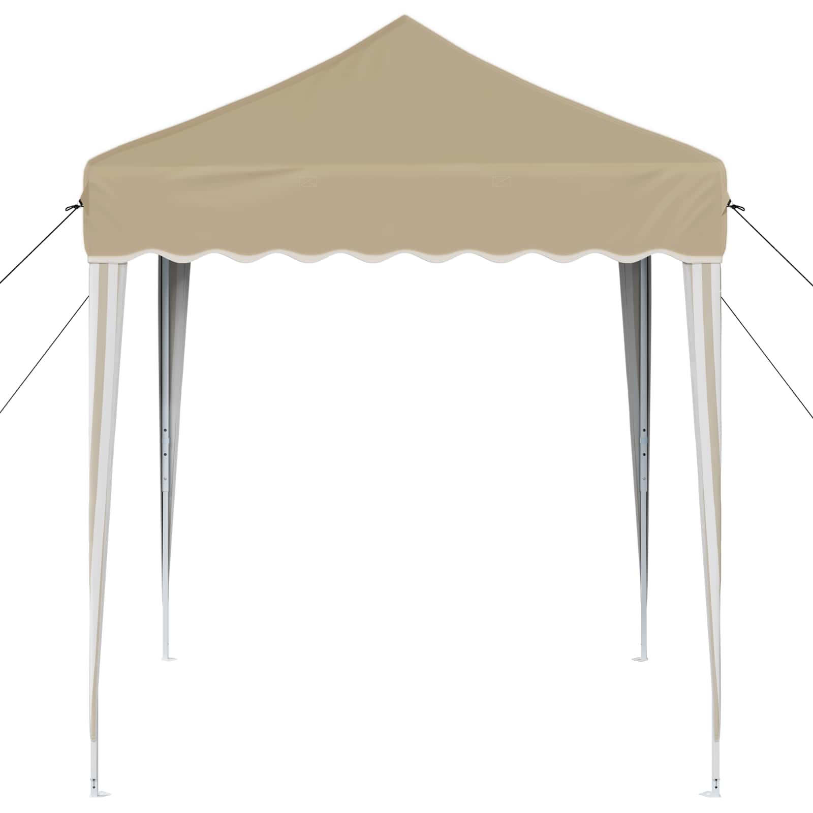 vidaXL Pop-up Party Tent 195 x 195 x 245 cm Cream Oxford Fabric