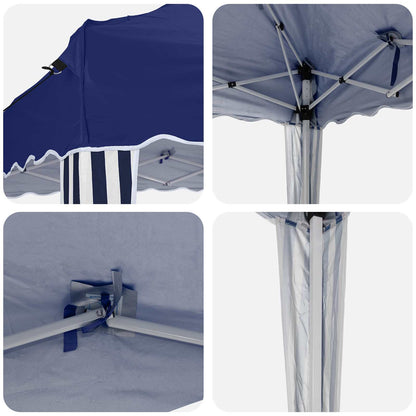 vidaXL Pop-up Party Tent 195 x 195 x 245 cm Blue Oxford Fabric