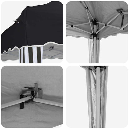vidaXL Pop-up Party Tent 195 x 195 x 245 cm Anthracite Oxford Fabric
