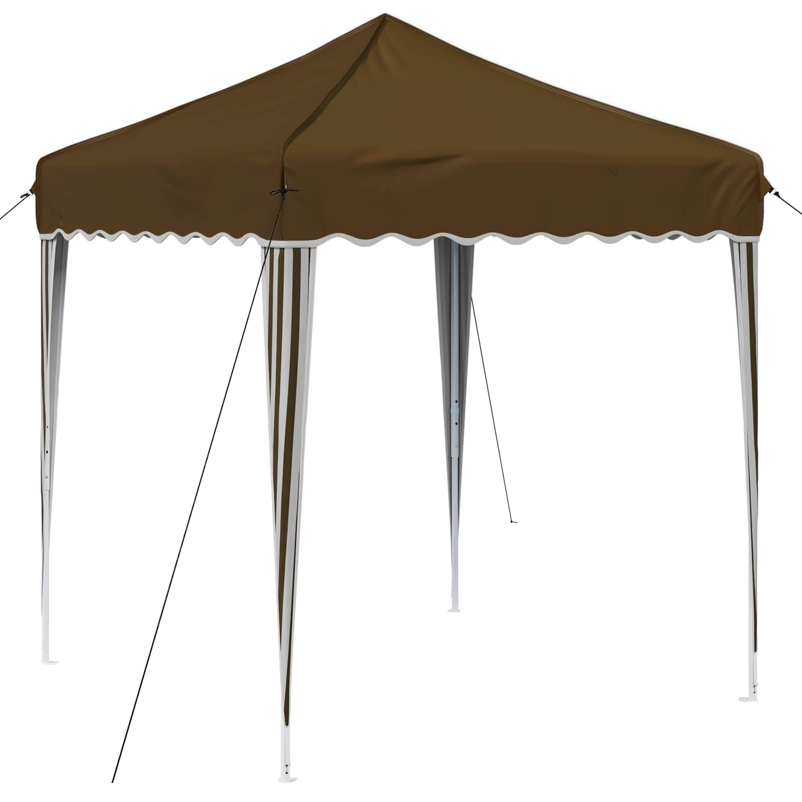 vidaXL Pop-up Party Tent 195 x 195 x 245 cm Taupe Oxford Fabric