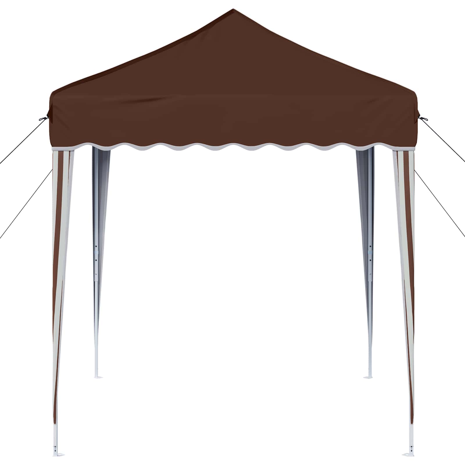 vidaXL Pop-up Party Tent 195 x 195 x 245 cm Brown Oxford Fabric
