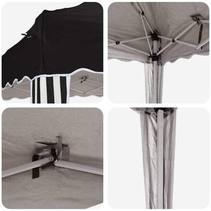 vidaXL Pop-up Party Tent 195 x 195 x 245 cm Black Oxford Fabric