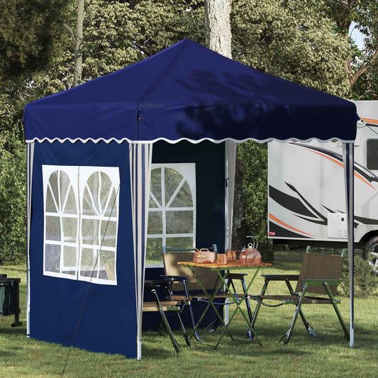 vidaXL Pop-up Party Tent 195 x 195 x 245 cm Blue Oxford Fabric - 12563