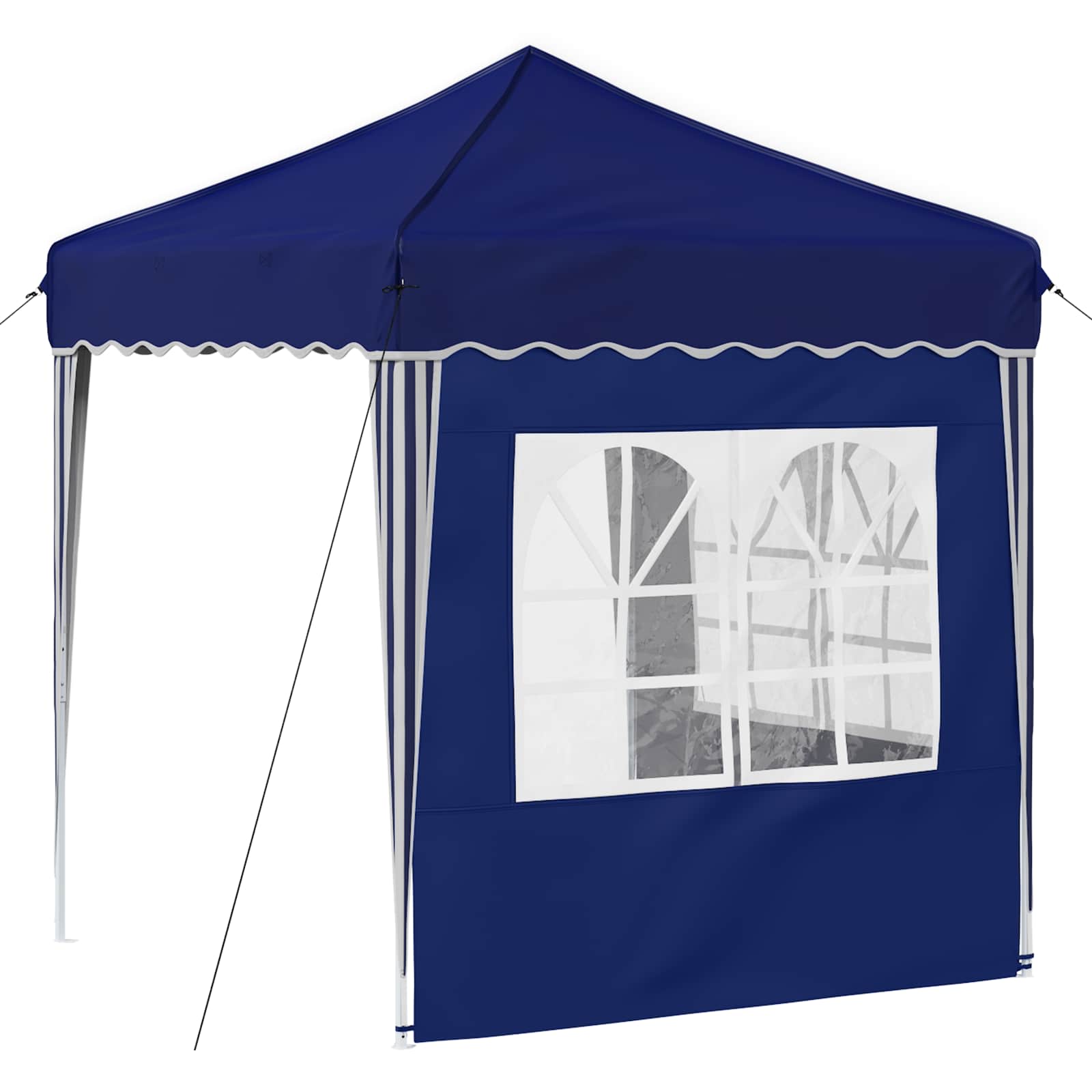 vidaXL Pop-up Party Tent 195 x 195 x 245 cm Blue Oxford Fabric - 12563