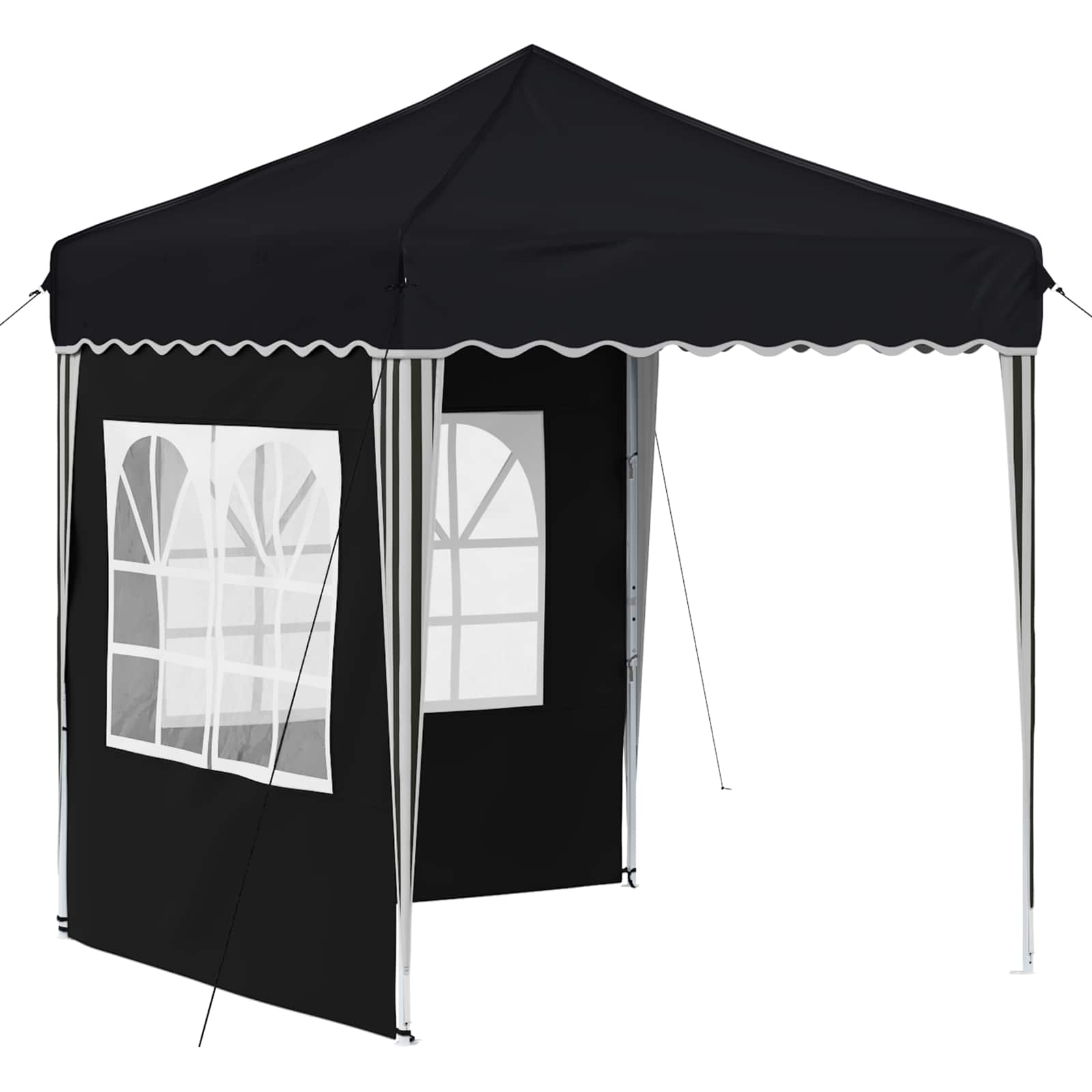 vidaXL Pop-up Party Tent 195 x 195 x 245 cm Anthracite Oxford Fabric - 12570