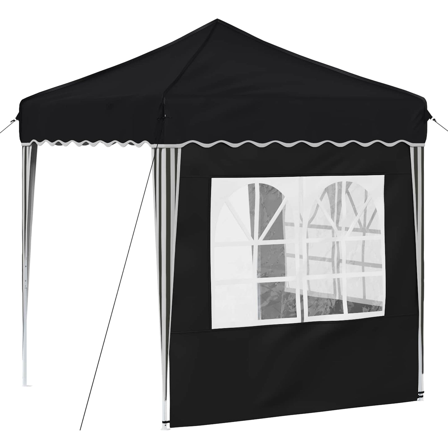 vidaXL Pop-up Party Tent 195 x 195 x 245 cm Anthracite Oxford Fabric - 12570