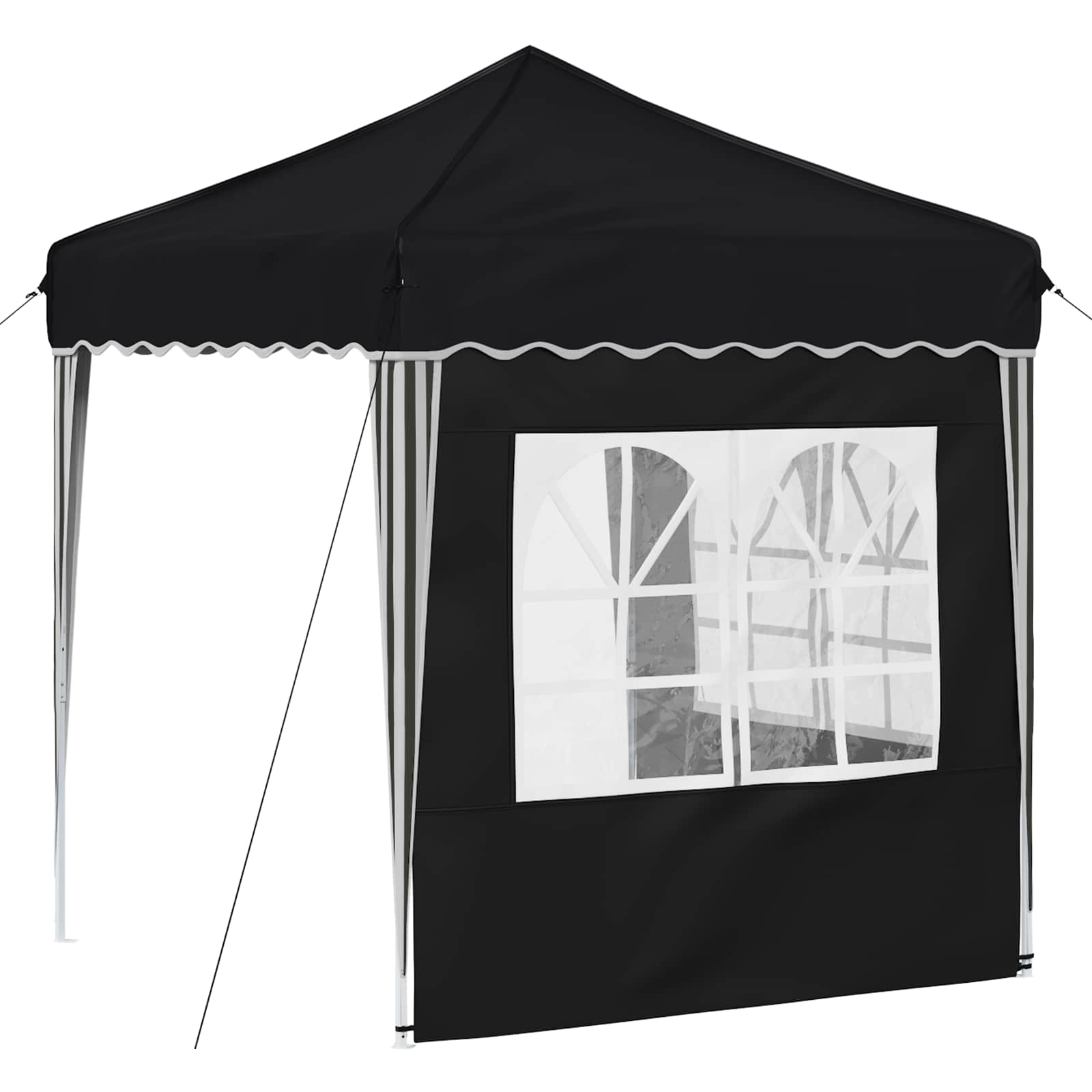 vidaXL Pop-up Party Tent 195 x 195 x 245 cm Anthracite Oxford Fabric - 12570