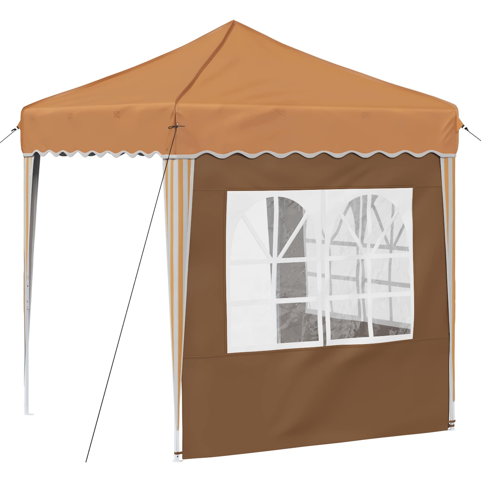 vidaXL Pop-up Party Tent 195 x 195 x 245 cm Beige Oxford Fabric - 12571