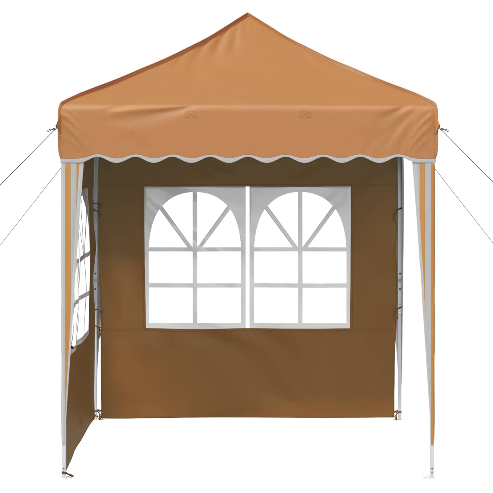 vidaXL Pop-up Party Tent 195 x 195 x 245 cm Beige Oxford Fabric - 12571