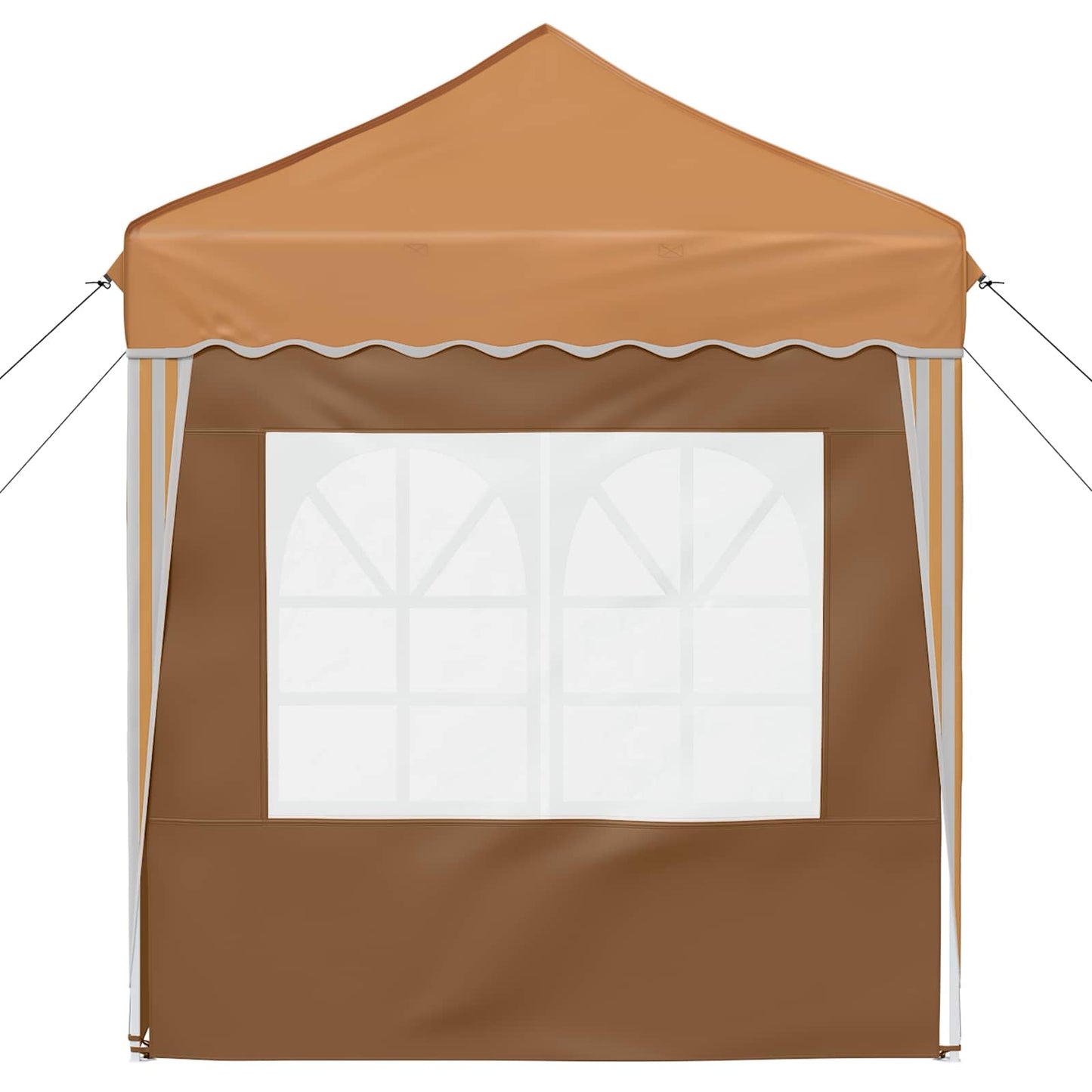 vidaXL Pop-up Party Tent 195 x 195 x 245 cm Beige Oxford Fabric - 12571