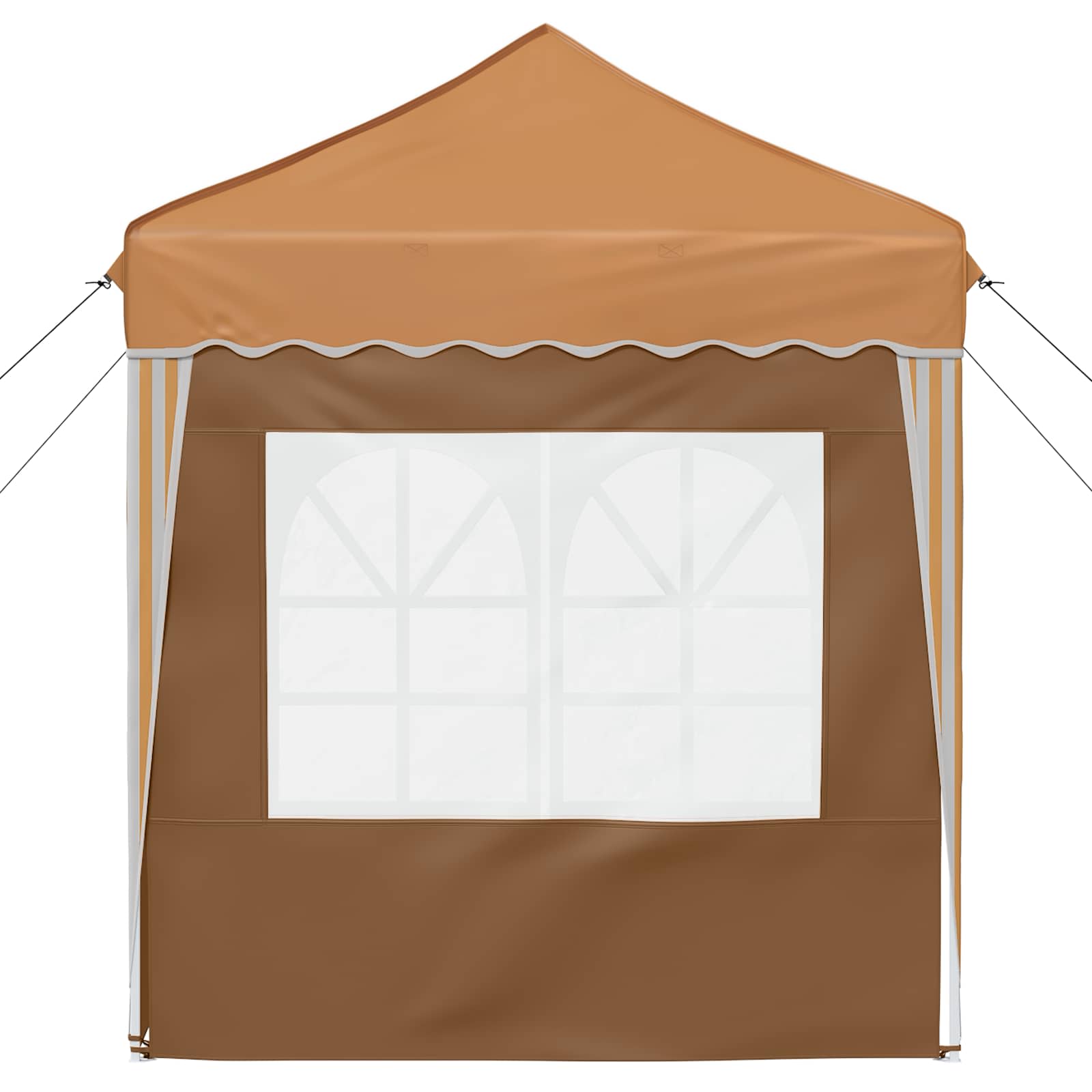vidaXL Pop-up Party Tent 195 x 195 x 245 cm Beige Oxford Fabric - 12571