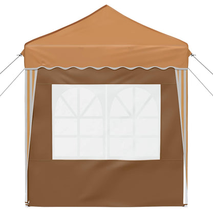 vidaXL Pop-up Party Tent 195 x 195 x 245 cm Beige Oxford Fabric - 12571