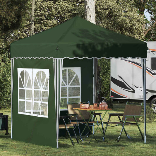 vidaXL Pop-up Party Tent 195 x 195 x 245 cm Green Oxford Fabric - 12584