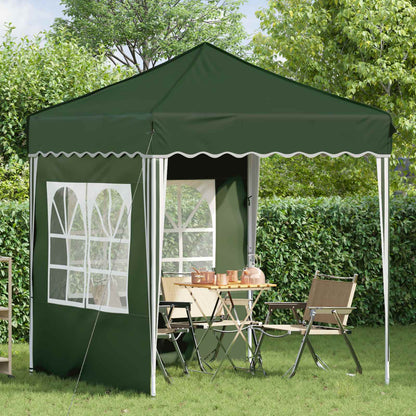 vidaXL Pop-up Party Tent 195 x 195 x 245 cm Green Oxford Fabric - 12584