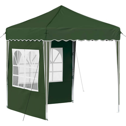 vidaXL Pop-up Party Tent 195 x 195 x 245 cm Green Oxford Fabric - 12584