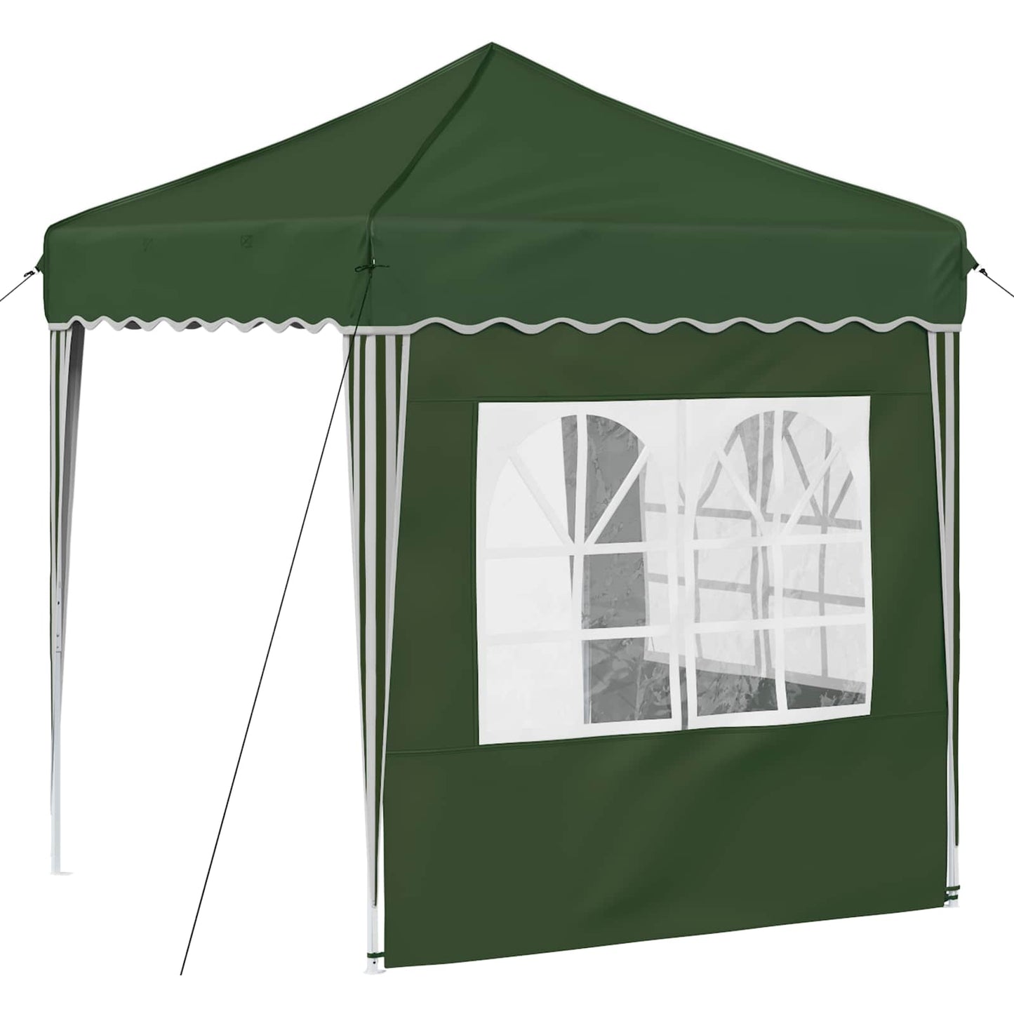 vidaXL Pop-up Party Tent 195 x 195 x 245 cm Green Oxford Fabric - 12584