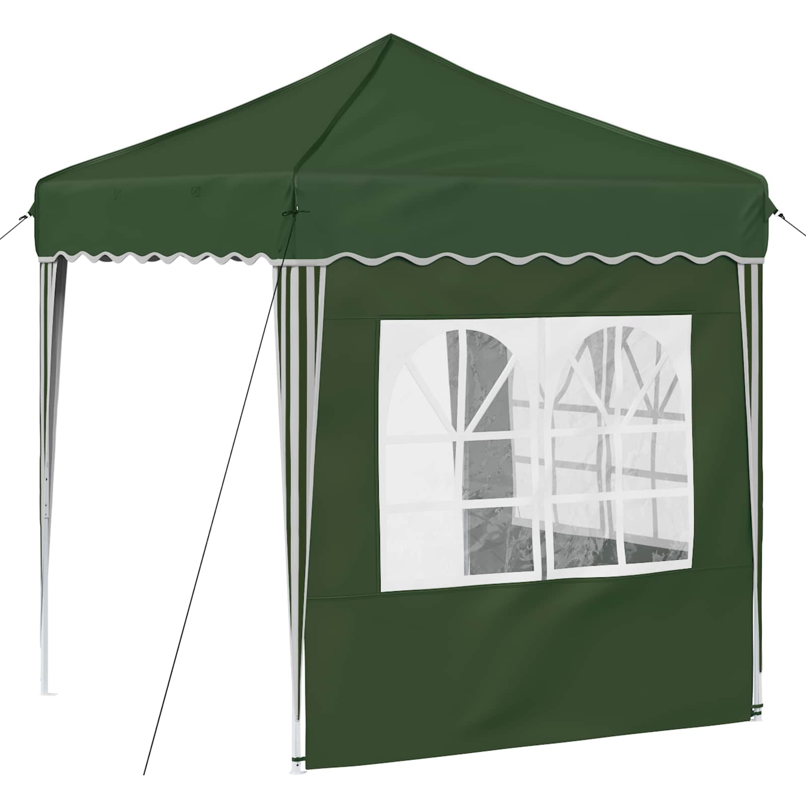 vidaXL Pop-up Party Tent 195 x 195 x 245 cm Green Oxford Fabric - 12584
