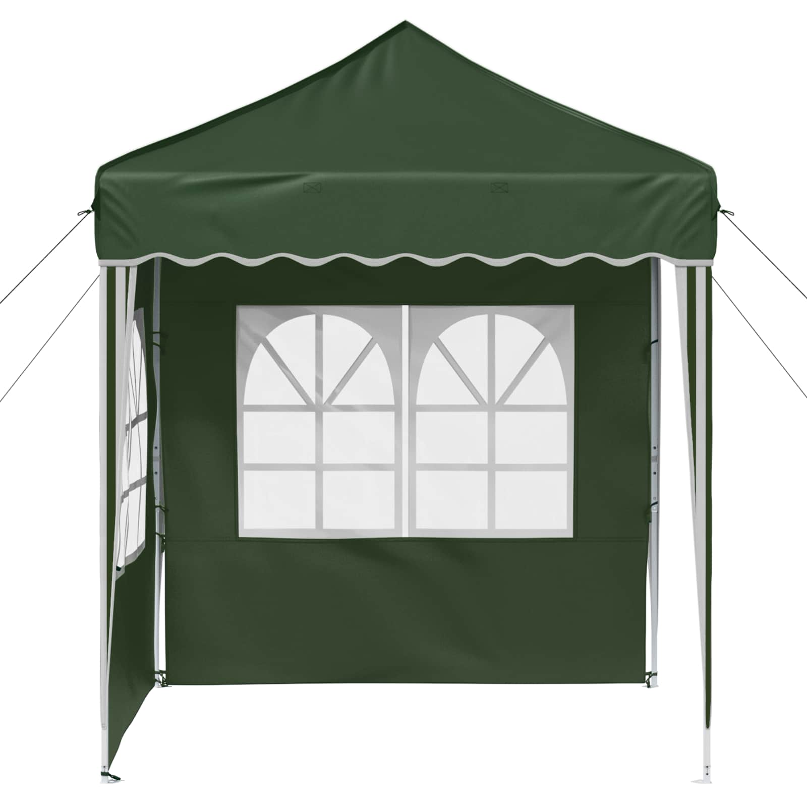vidaXL Pop-up Party Tent 195 x 195 x 245 cm Green Oxford Fabric - 12584