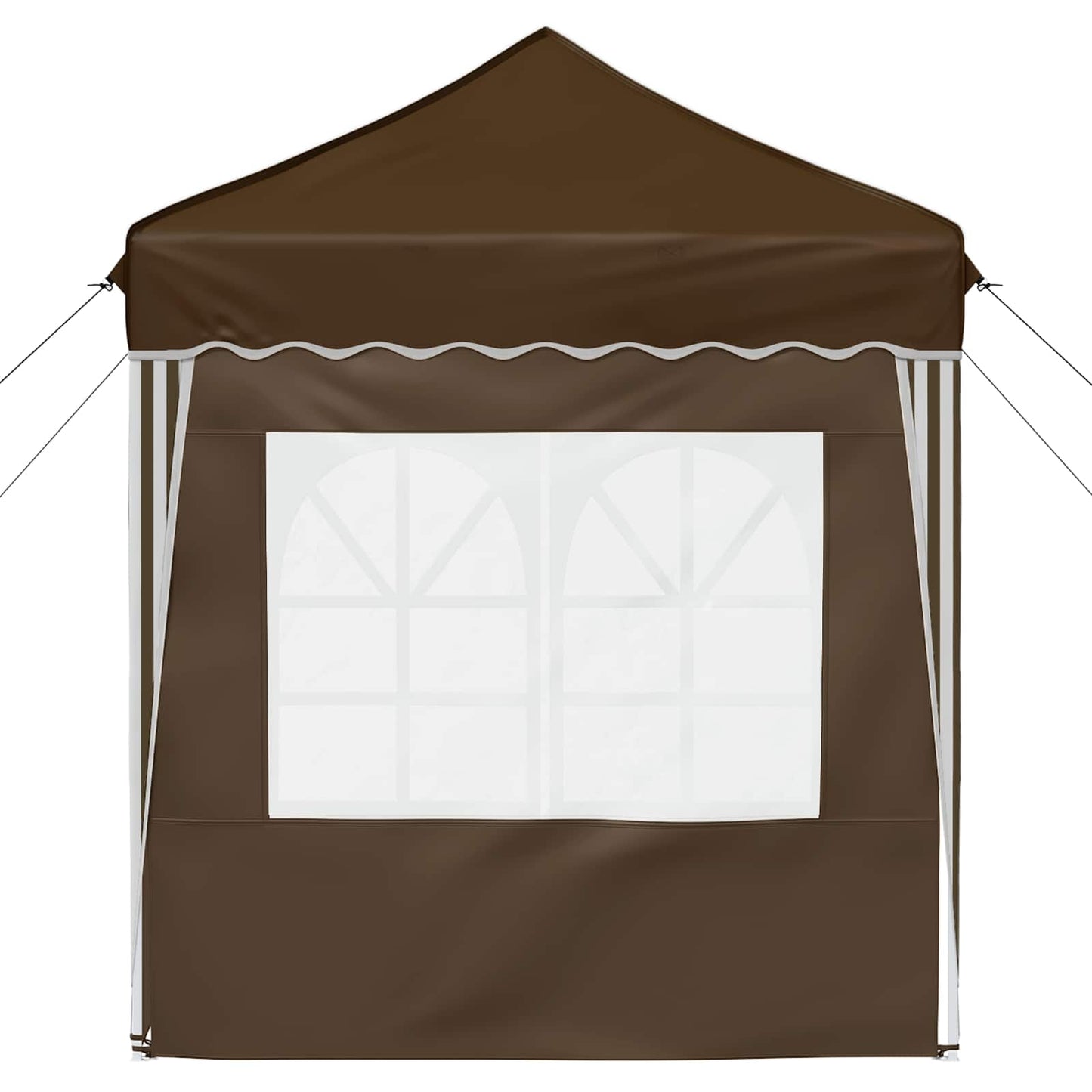 vidaXL Pop-up Party Tent 195 x 195 x 245 cm Taupe Oxford Fabric - 12585