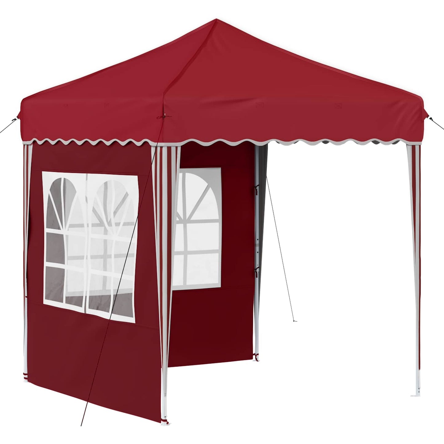 vidaXL Pop-up Party Tent 195 x 195 x 245 cm Burgundy Oxford Fabric - 12594