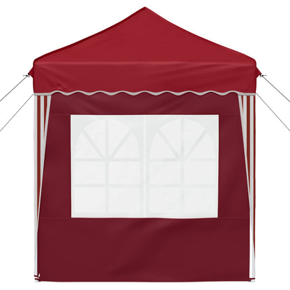 vidaXL Pop-up Party Tent 195 x 195 x 245 cm Burgundy Oxford Fabric - 12594