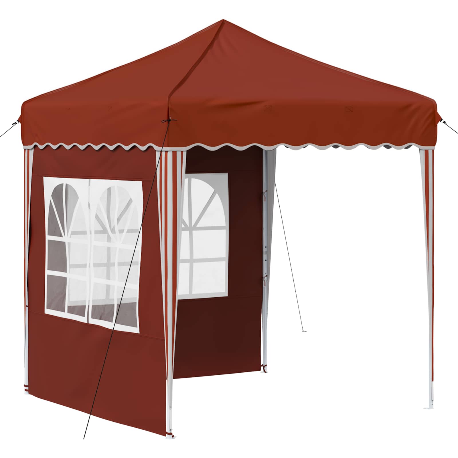 vidaXL Pop-up Party Tent 195 x 195 x 245 cm Terracotta Oxford Fabric - 12610