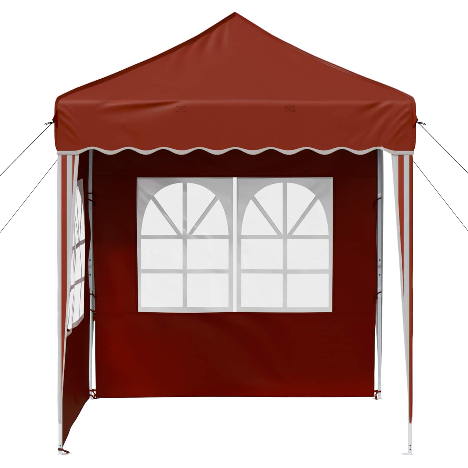 vidaXL Pop-up Party Tent 195 x 195 x 245 cm Terracotta Oxford Fabric - 12610