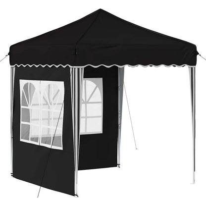 vidaXL Pop-up Party Tent 195 x 195 x 245 cm Black Oxford Fabric - 12611