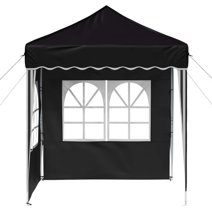 vidaXL Pop-up Party Tent 195 x 195 x 245 cm Black Oxford Fabric - 12611