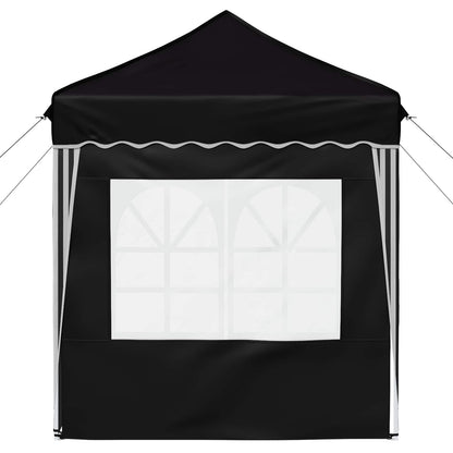 vidaXL Pop-up Party Tent 195 x 195 x 245 cm Black Oxford Fabric - 12611