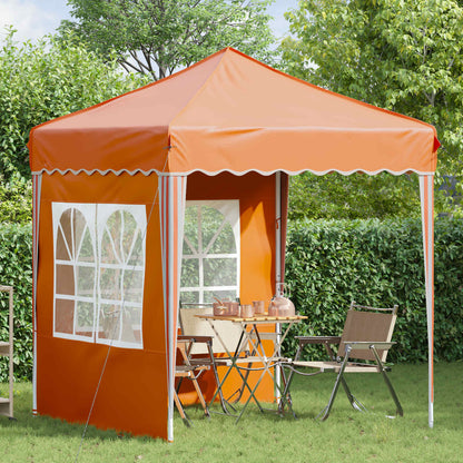 vidaXL Pop-up Party Tent 195 x 195 x 245 cm Orange Oxford Fabric - 12612