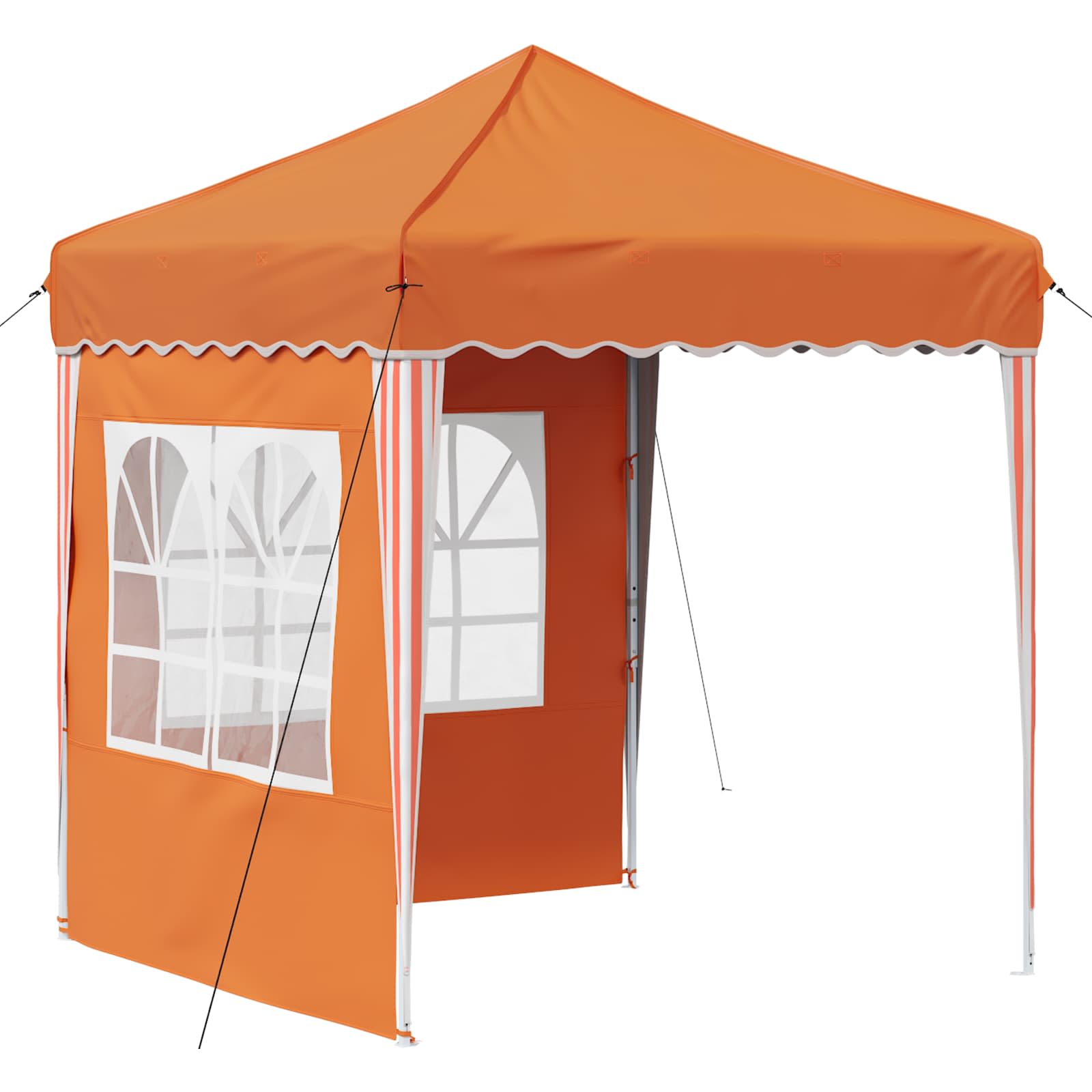 vidaXL Pop-up Party Tent 195 x 195 x 245 cm Orange Oxford Fabric - 12612