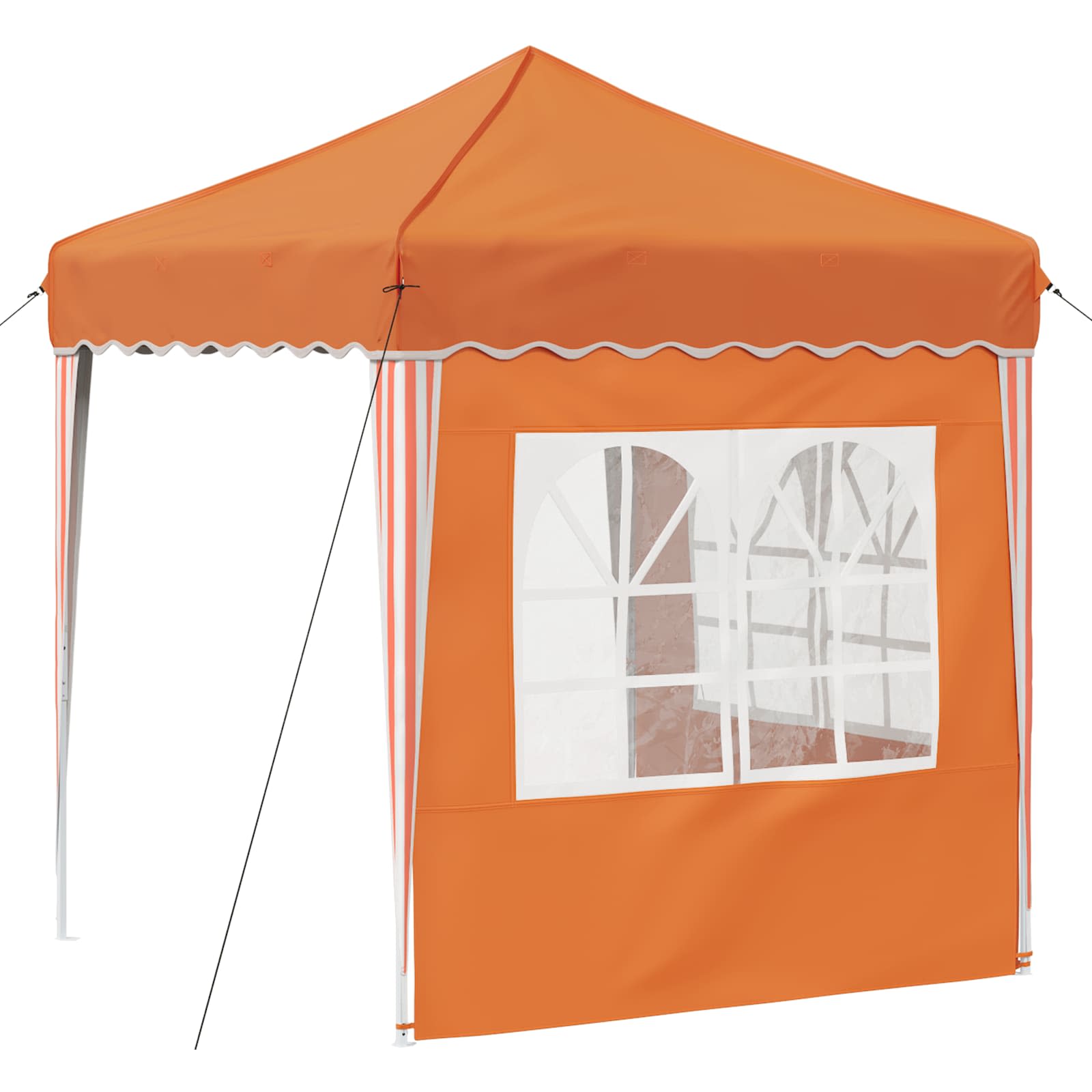 vidaXL Pop-up Party Tent 195 x 195 x 245 cm Orange Oxford Fabric - 12612