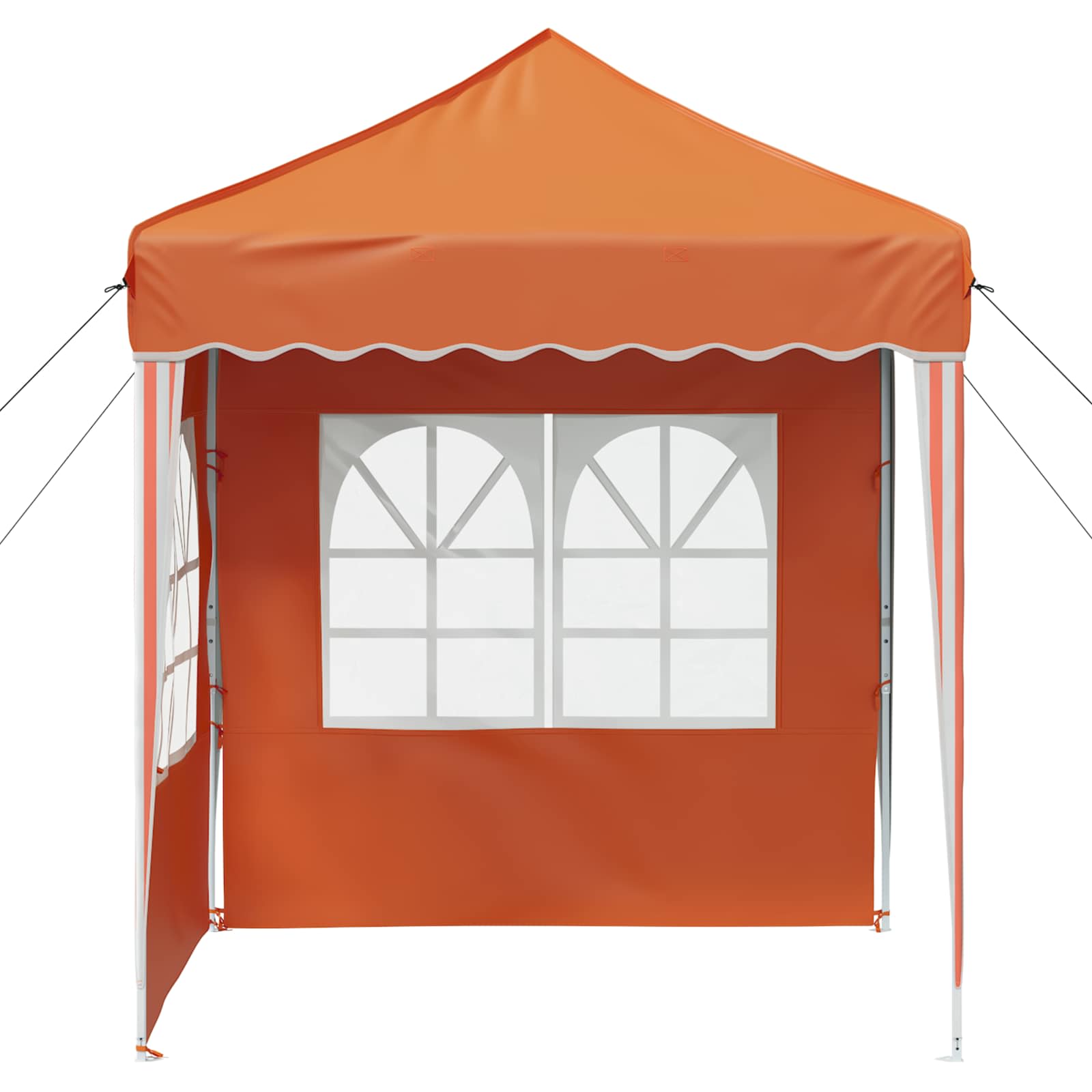 vidaXL Pop-up Party Tent 195 x 195 x 245 cm Orange Oxford Fabric - 12612