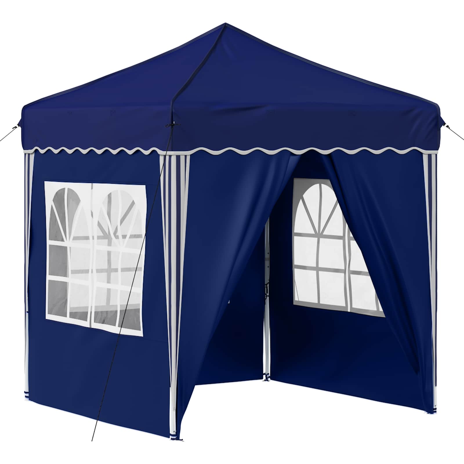 vidaXL Pop-up Party Tent 195 x 195 x 245 cm Blue Oxford Fabric - 12623