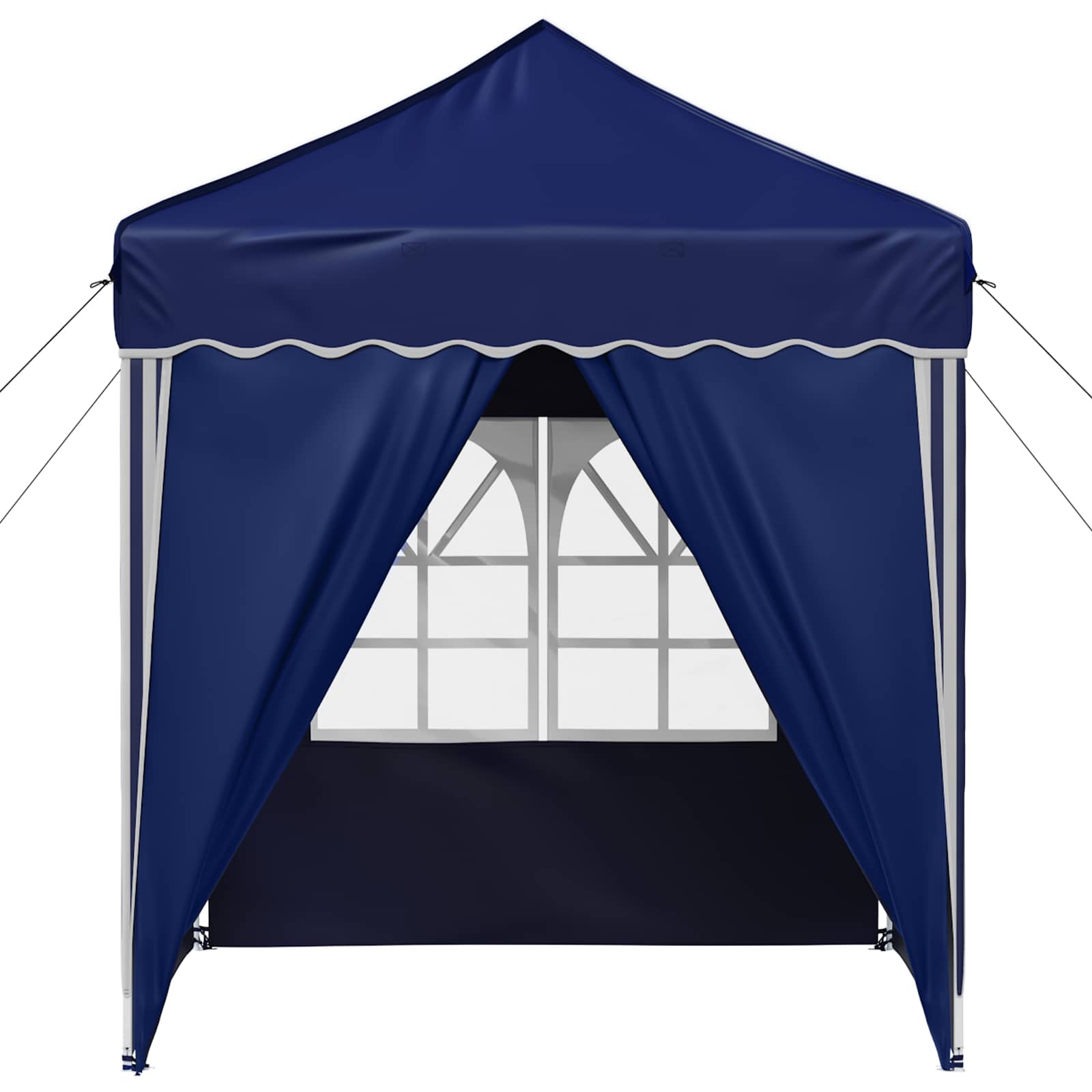vidaXL Pop-up Party Tent 195 x 195 x 245 cm Blue Oxford Fabric - 12623