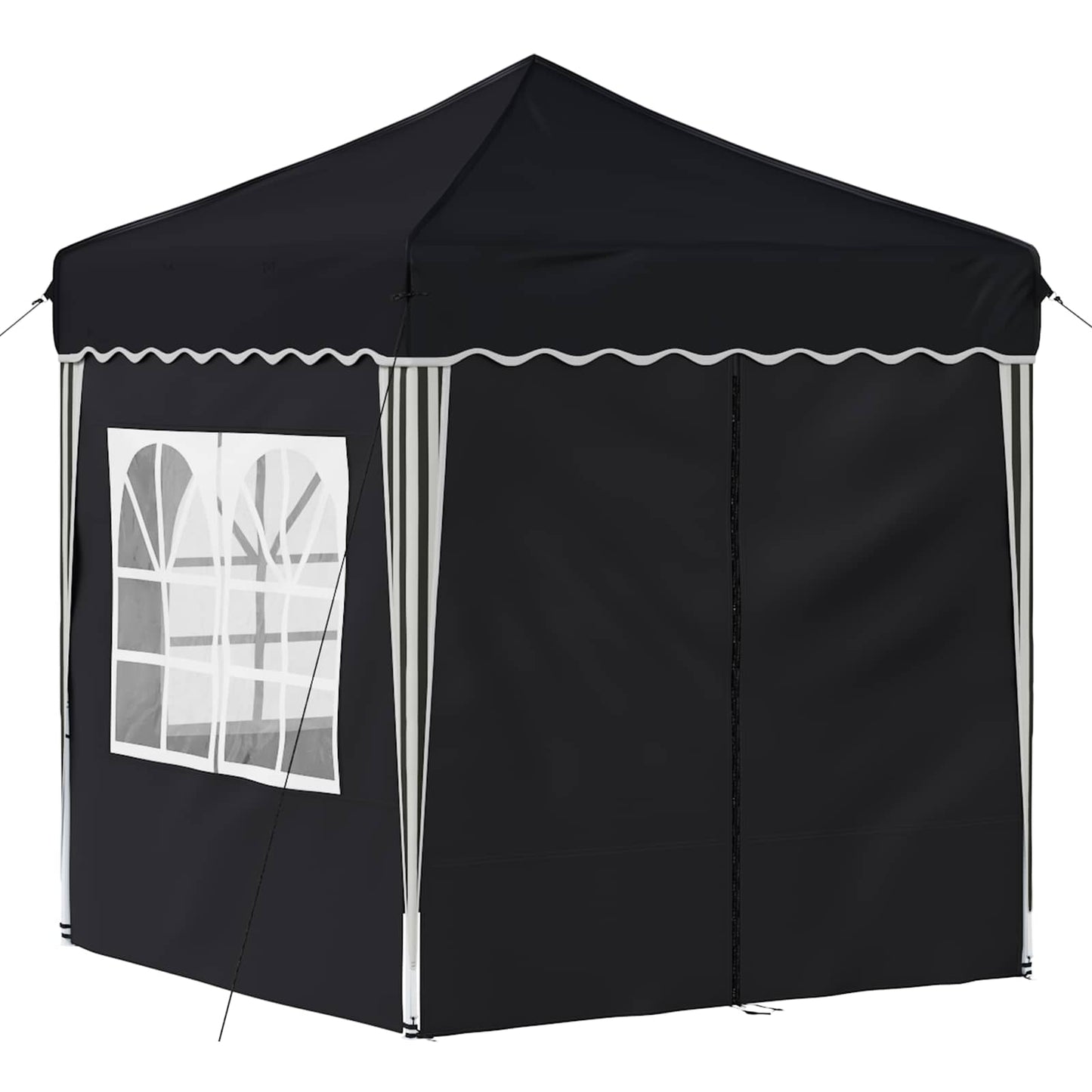 vidaXL Pop-up Party Tent 195 x 195 x 245 cm Anthracite Oxford Fabric - 12626