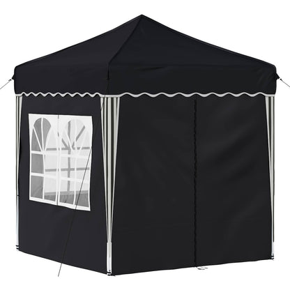 vidaXL Pop-up Party Tent 195 x 195 x 245 cm Anthracite Oxford Fabric - 12626