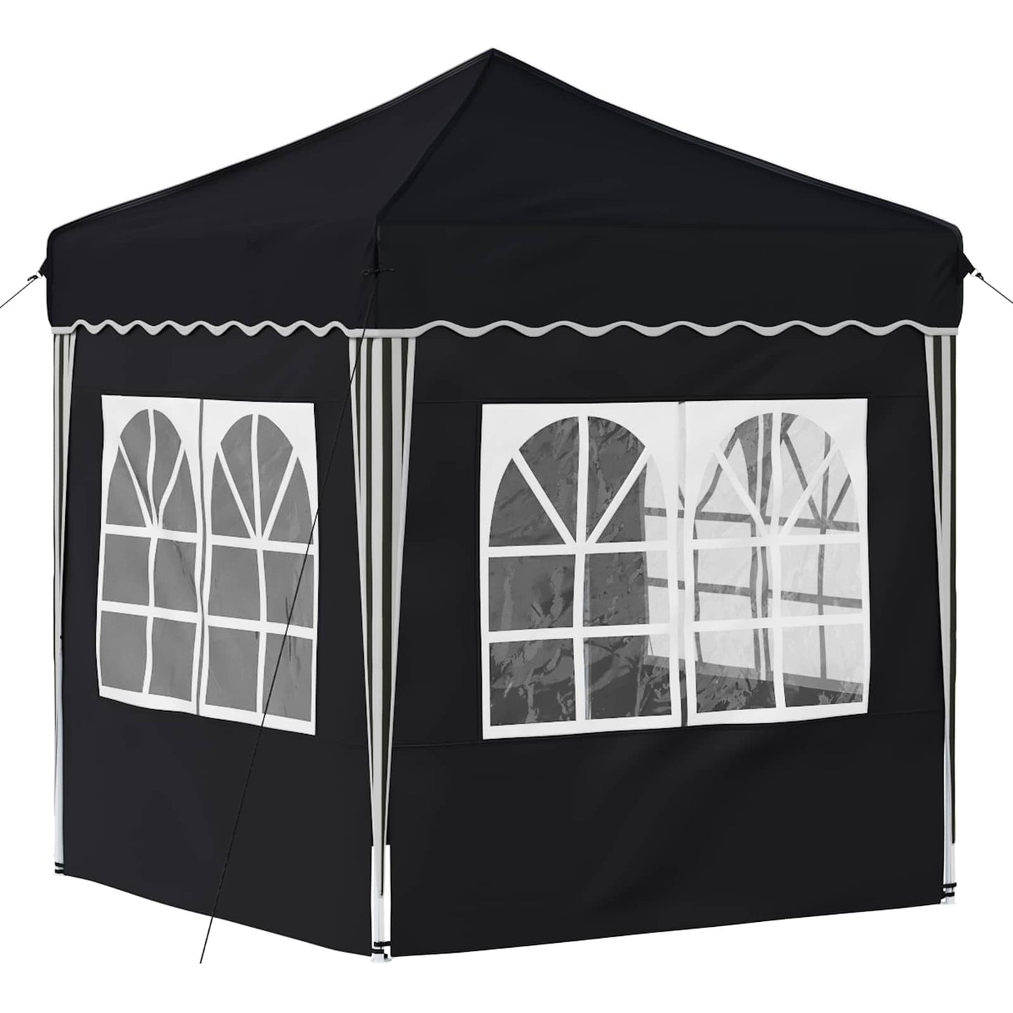 vidaXL Pop-up Party Tent 195 x 195 x 245 cm Anthracite Oxford Fabric - 12626