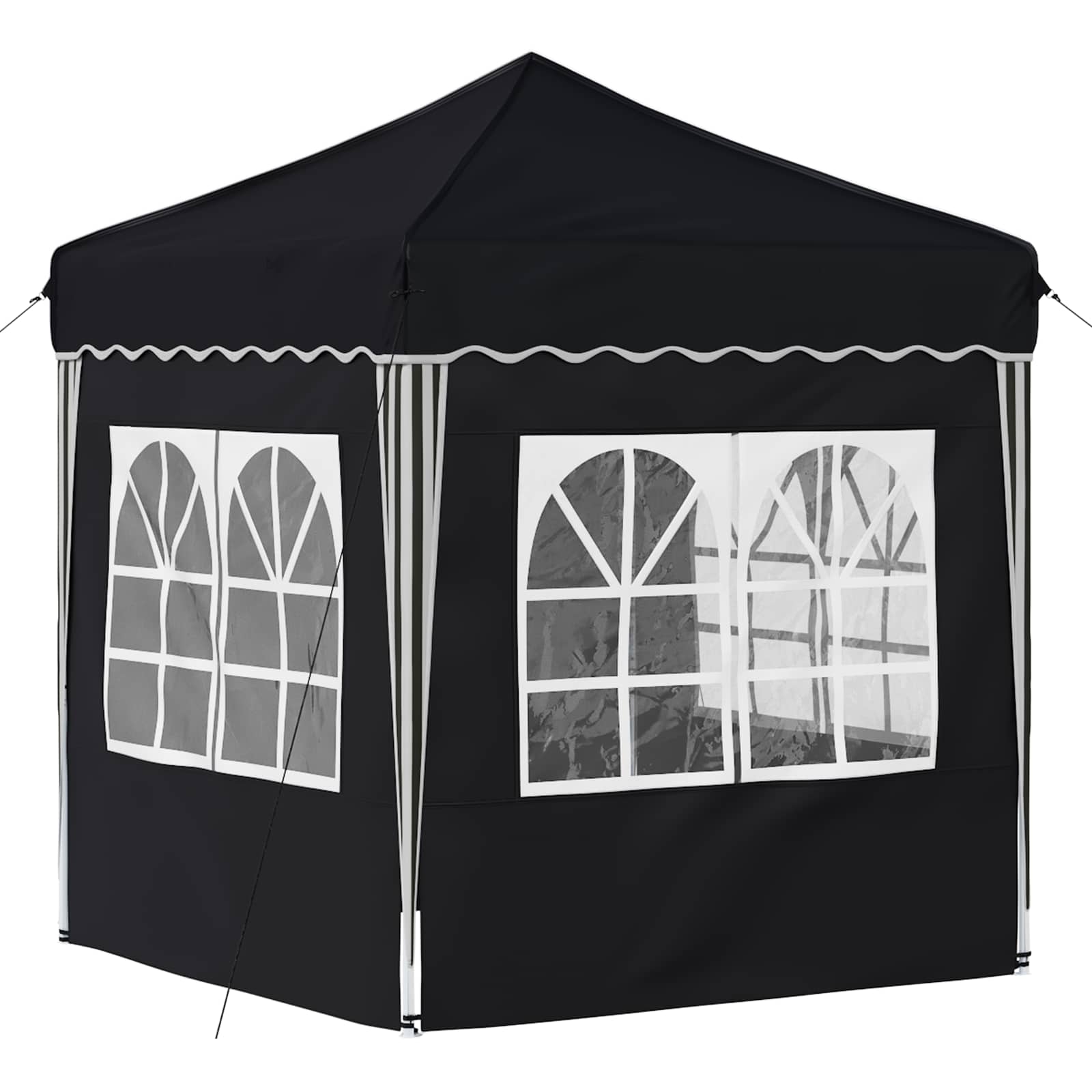 vidaXL Pop-up Party Tent 195 x 195 x 245 cm Anthracite Oxford Fabric - 12626