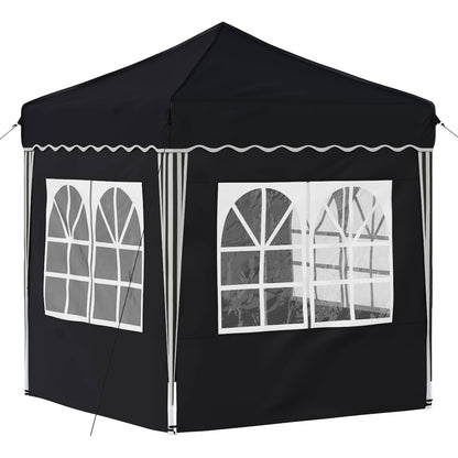 vidaXL Pop-up Party Tent 195 x 195 x 245 cm Anthracite Oxford Fabric - 12626