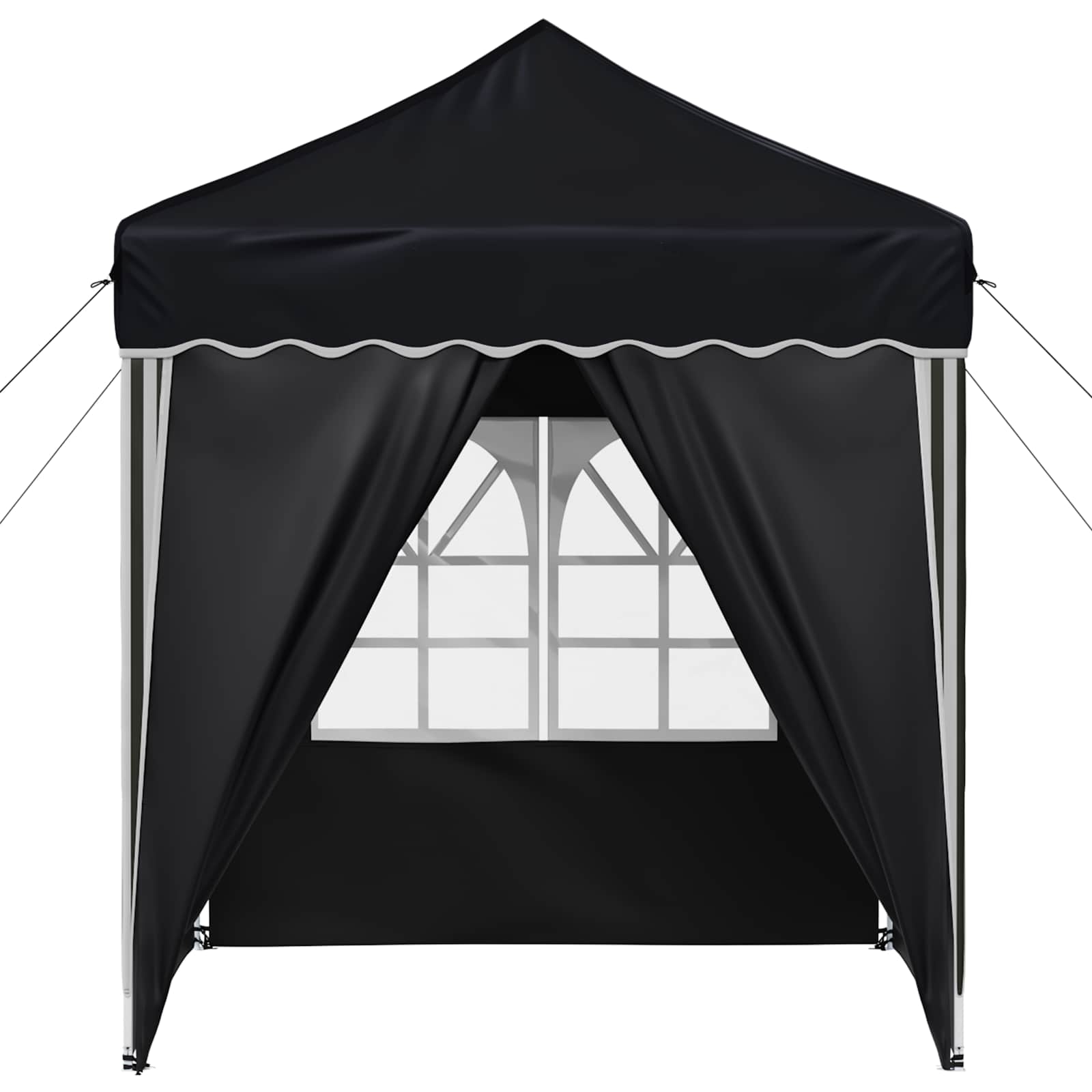 vidaXL Pop-up Party Tent 195 x 195 x 245 cm Anthracite Oxford Fabric - 12626