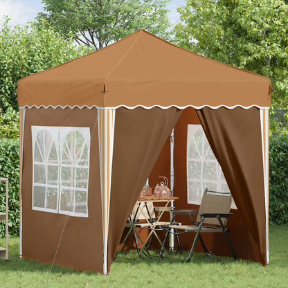 vidaXL Pop-up Party Tent 195 x 195 x 245 cm Beige Oxford Fabric - 12627