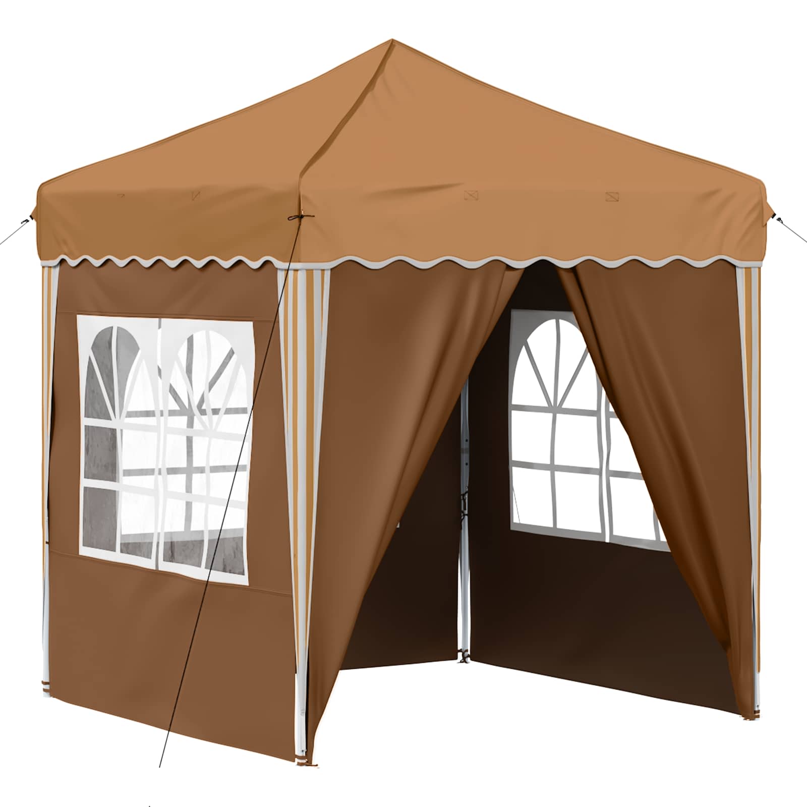 vidaXL Pop-up Party Tent 195 x 195 x 245 cm Beige Oxford Fabric - 12627
