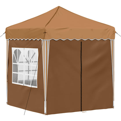 vidaXL Pop-up Party Tent 195 x 195 x 245 cm Beige Oxford Fabric - 12627